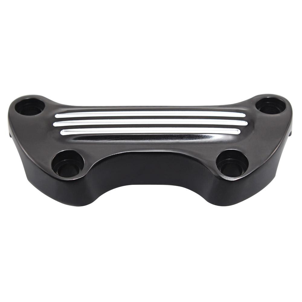 Motorcycle Accessories Upper Handlebar Clamp Chrome/Black Die-Cast Zinc/Aluminum Alloy For Harley 1974-2006 XL FX FXR FX Dyna