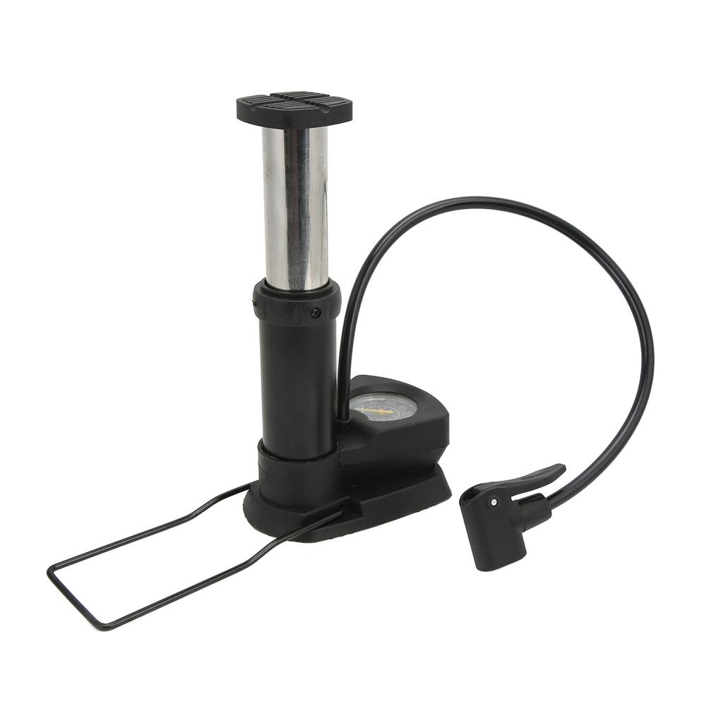 Foot Pump Aluminum Alloy High Pressure Portable Mini Pedal Pump for Bicycle Basketball Inflatable