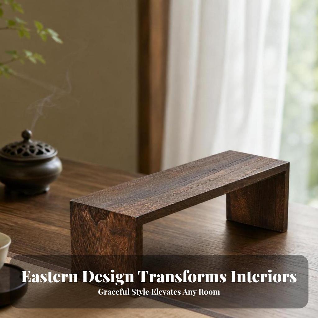 Wooden Tea Cup Holder, Wood Desktop Organizer, Teapot Display Stand, Kung Fu Tea Set Shelf Rack