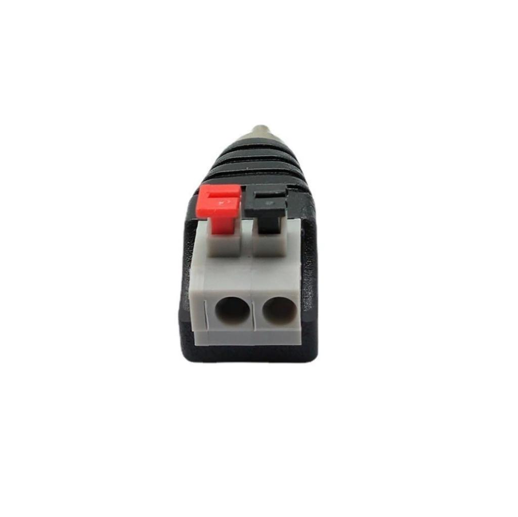 Speaker Phono RCA Male to Terminal Strip Connector Adapter of 2-Screw Audio/Video (Set 2)