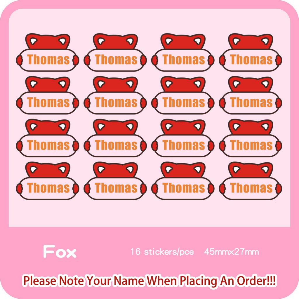 Custom Cartoon Iron On Name Sticker Heat Transfer Label Print On T-Shirt Hoodies Patches For Clothing Thermal Stickers Applique