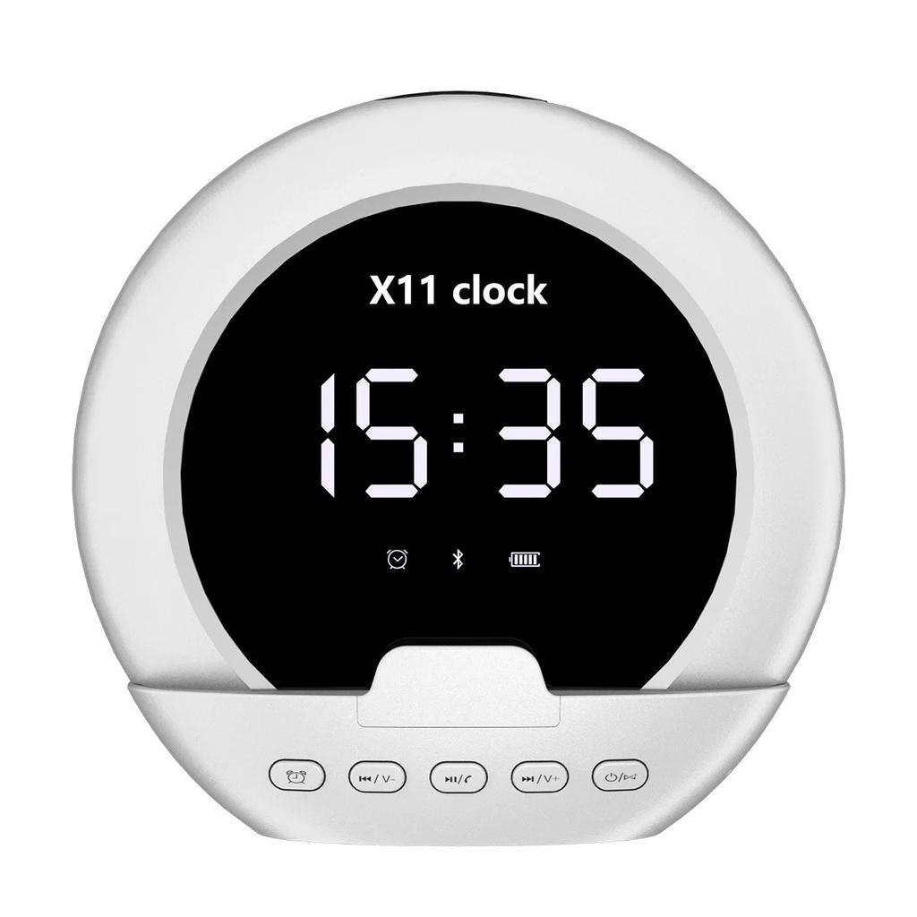 Wireless Speaker Alarm Clock Multifunctional Digital Clock Music Player for Home Travel Sports Portable Wireless Speaker