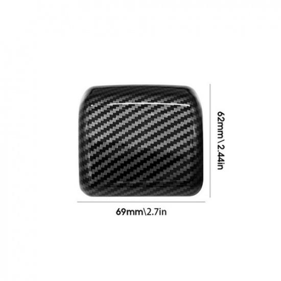 Gear Shift Knob Head Cover Trim Carbon Fiber ABS For Toyota Tacoma Tundra