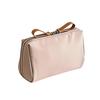 Travel Makeup Bag Smooth Nylon Cosmetic Case with Top Opening for Bathroom Counter Storage and Daily Personal Care Use