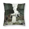 Deadly Nightshade Ghost Square Pillowcase Polyester Linen Velvet Printed Zip Decor Pillow Case Home Cushion Cover x