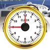 2in Universal Uhr Messgerät Instrument 0-12 Betriebsstundenzähler Rote Hintergrundbeleuchtung 12V 24V für Auto Boot Yacht Motorrad Weißes Zifferblatt Gold