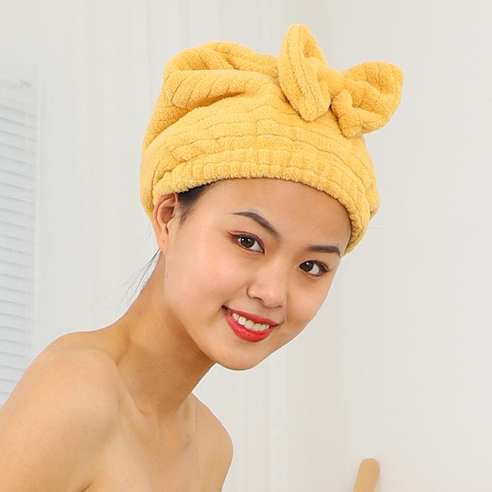 Extra Large, Extra Thick Quick-Dry Women's Hair Towel - Class A Pure Cotton, Absorbent, Head Wrap
