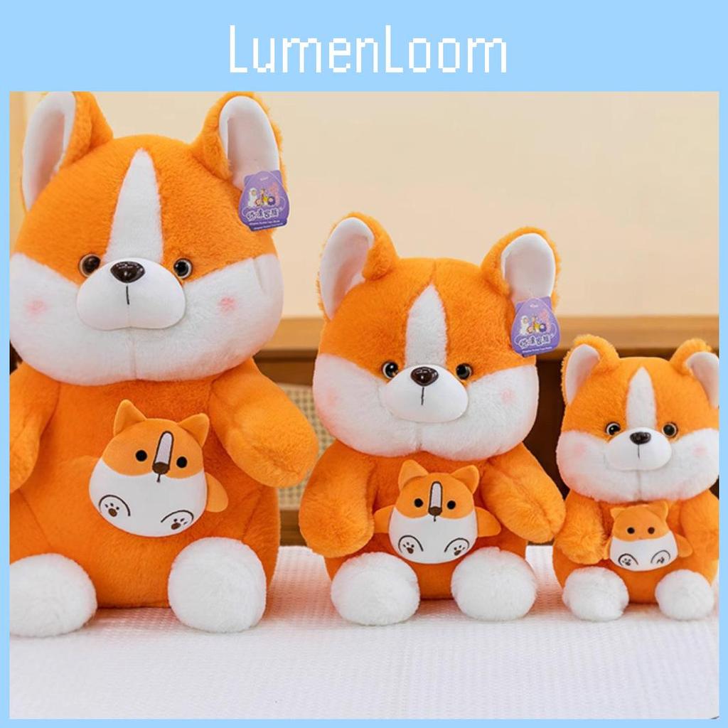 Animal Plush Toy Cartoon Fox Corgi Stuffed Doll Girl Children Birthday Gift