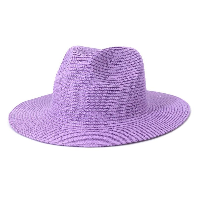 Uomini e donne viaggiano protezione solare da mare moda cappello da sole primavera ed estate cappello di paglia jazz colorato