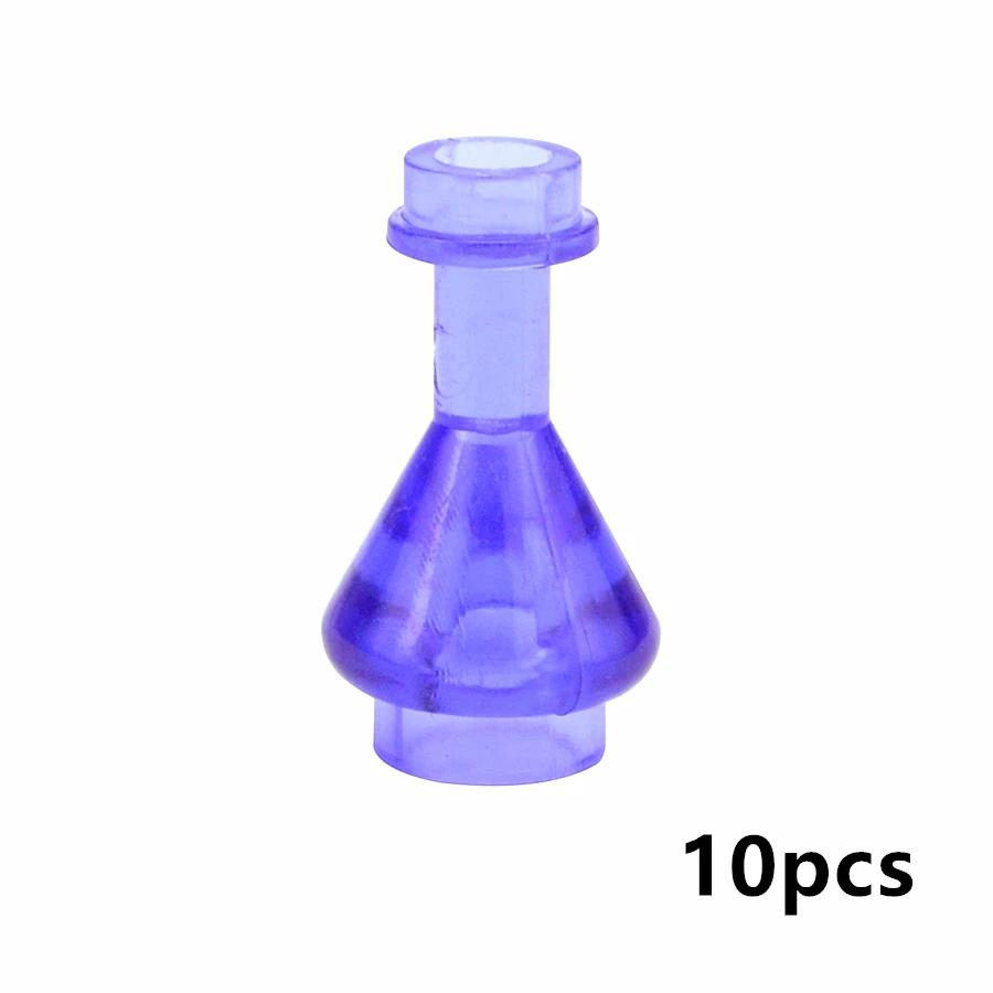 10 Pieces Transparent Wine bottle Pharmacy Flask Toysets Matches 93549 Creating Block DIY Building Assembly Learning Toy Ideal For Little Ones Gift