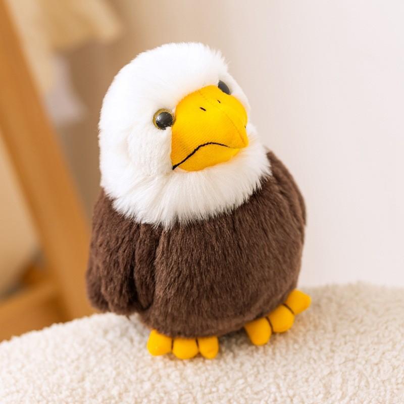 Plush Bald Eagle Toy Sea Eagle Doll Zoo Souvenir Doll Outdoor Decoration Gift