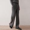 Women's High-Waist Loose Wool-Cashmere Blend Wide-Leg Pants