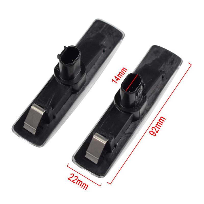 2Pcs LED Turn Signal Dynamic Side Marker Lamp Repeater Indicator Light For Land Rover Freeland 2 Discovery 3 4 Rover Sport L320