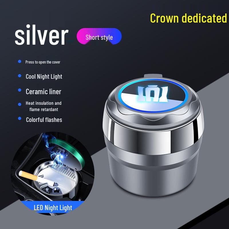 Toyota Crown Lu Fang ROYAL Car Ashtray with Multicolor Ambient Light for Car and Home Use