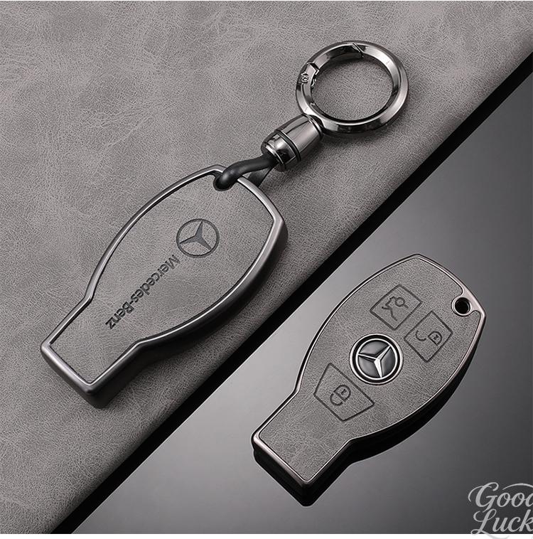 YDC4   Car Zinc Alloy Key Case Shell Buckle Car Key Cover  For Mercedes Benz A C E S G Class GLC CLE CLA GLB GLS W177 Auto Accessory