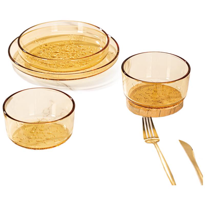 

Gaotaibai Yingxue 4-Piece Glass Dinnerware Set