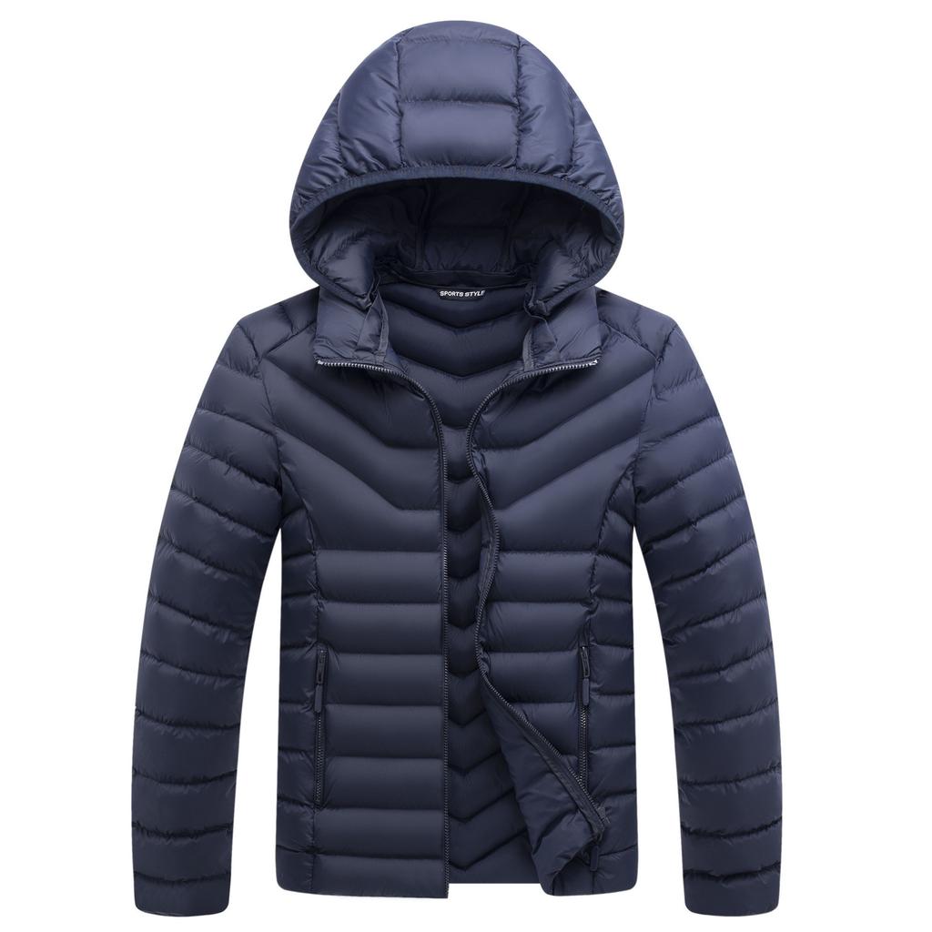 Winter new men's casual cotton-padded clothes flow fashion hooded cotton-padded clothes men's thickened cotton-padded jackets men's