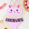 2026 Europe New Cute Girls' Two-piece Bikini Toddler Swimsuit