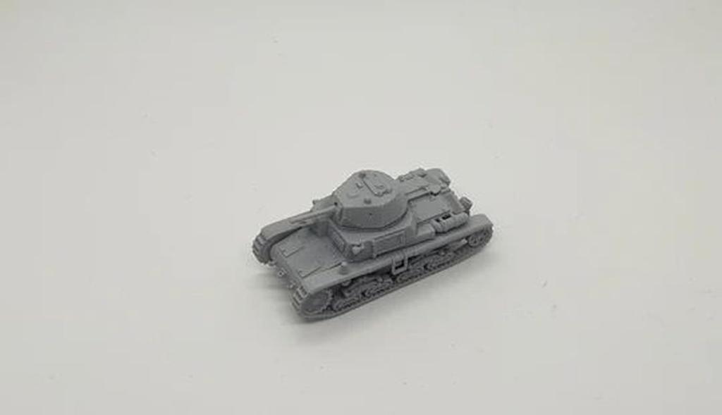 Mussini WW2 Italy Fiat Ansaldo Medium Tank Resin Kit 1/100 M13/40 (2 pieces) MM100-005 (Tank)