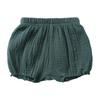 Children's Summer Cotton Linen Shorts - Infant To Mid-Size, Unisex Solid Color