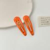 10Pcs/lot Macaron Candy Color Waterdrop Shape 5cm BB Hair Clips Girls Kids Hairpins Barrettes Headwear Accessories For Women