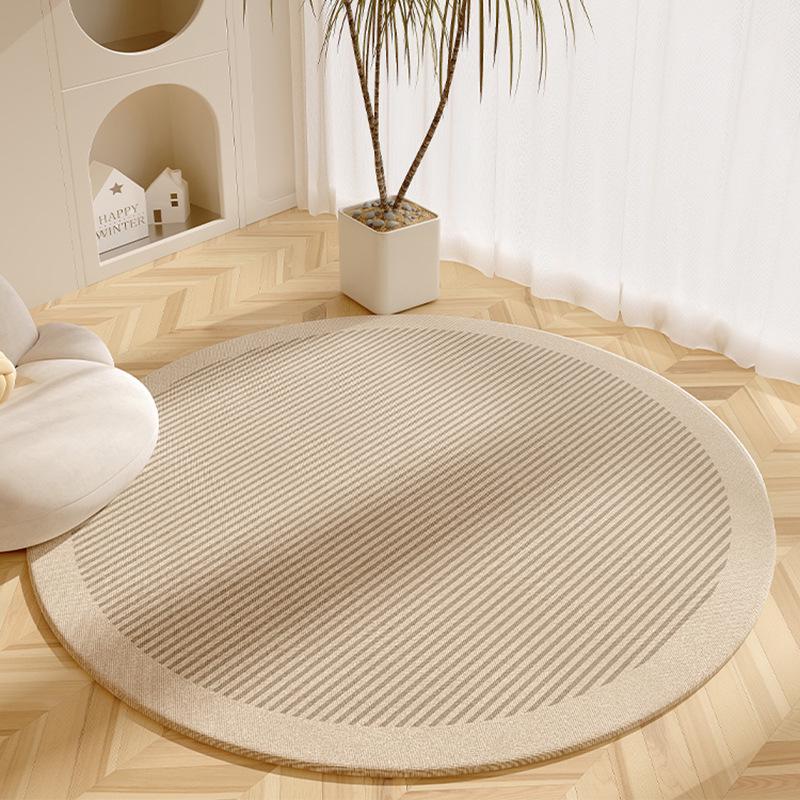 Wabi-Sabi Style Round Rug: Dirt-Resistant, Non-Slip Mat for Living Room, Coffee Table, Bedroom Chair.