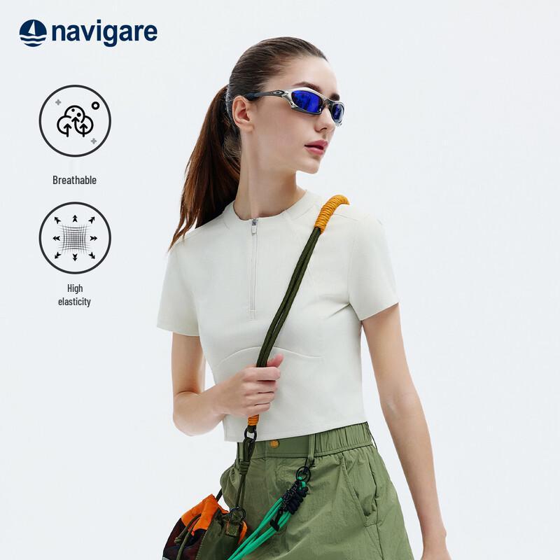 Navigare Women s Half-Zip Performance T-Shirt XL