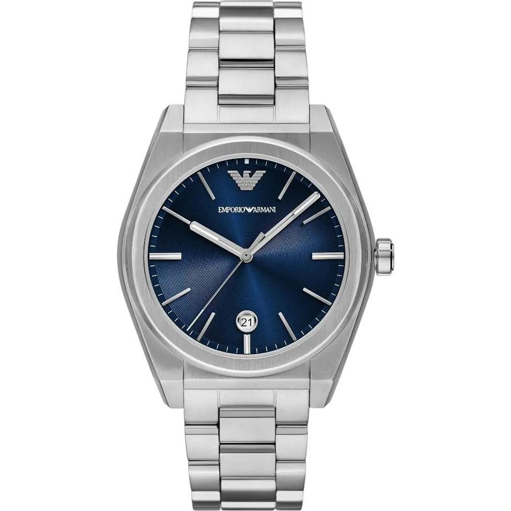 Мужские кварцевые часы Emporio Armani Federico синие из нержавеющей стали AR11620 синий