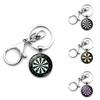Zinc Alloy Dartboard Keychain Accessory Durable Metal Lobster Clasp Elegant Car Pendant
