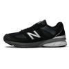 New Balance Nb 990 V5 Retro Fabric Leather Cushioning Durable Low Top Running Shoes Men Sneaker Black M990BK5(2E)