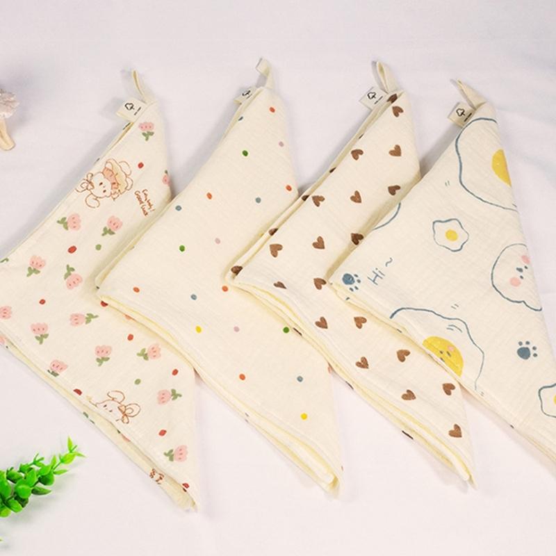 Cotton Face Towel Small Towels Soft & Absorbent Washcloth Multi-pattern Designs Face Towels for Washing & Drying Durable