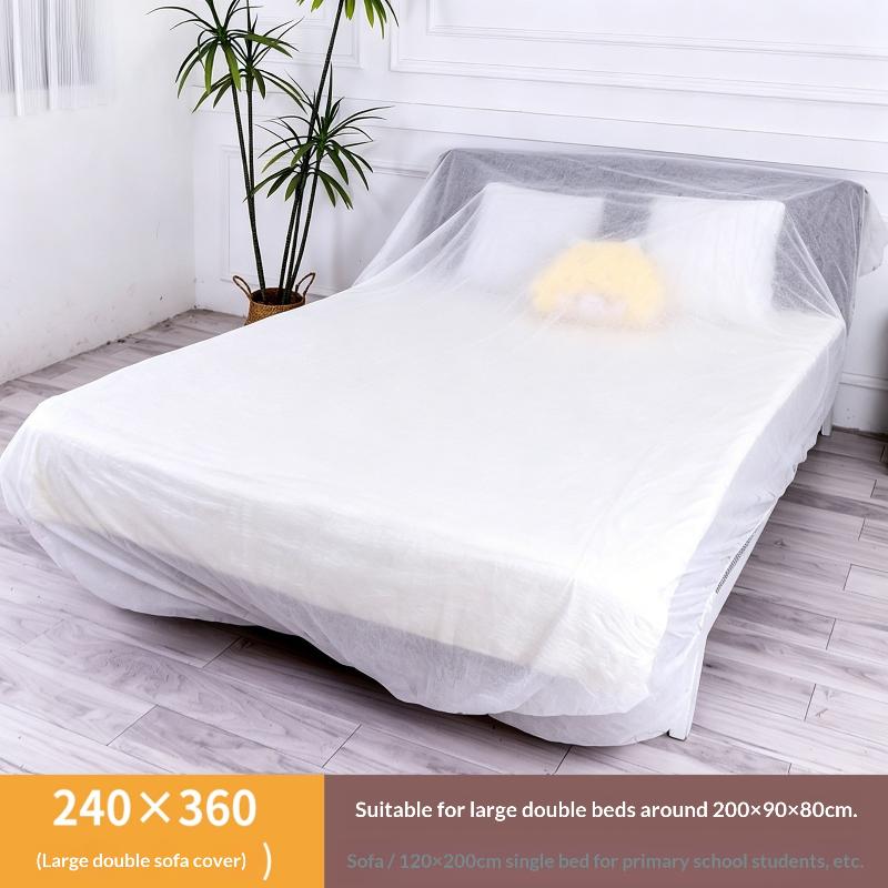 Disposable Stretch Plastic Dust Covers Elastic Dustproof Film for Sofa Bed Home Furniture Full Protection