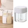 4 Compartment Seasoning Box Multifunctional Portable Dustproof Sealing Clear Spice Storage Container for Kitchen Supplies