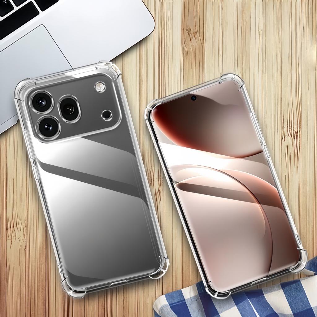 Transparent TPU Shockproof Protection Phone Case for Honor 600 400 200 90 Pro Lite 900 Smart - Clear