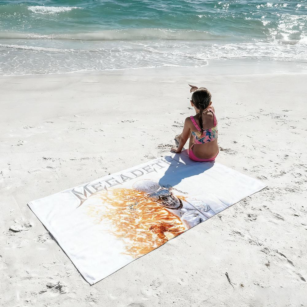 Rock Band M-Megadeth flag Towel Quick Drying Beach Towels Are Suitable For Swimming Pools Camping Yoga And The Gym