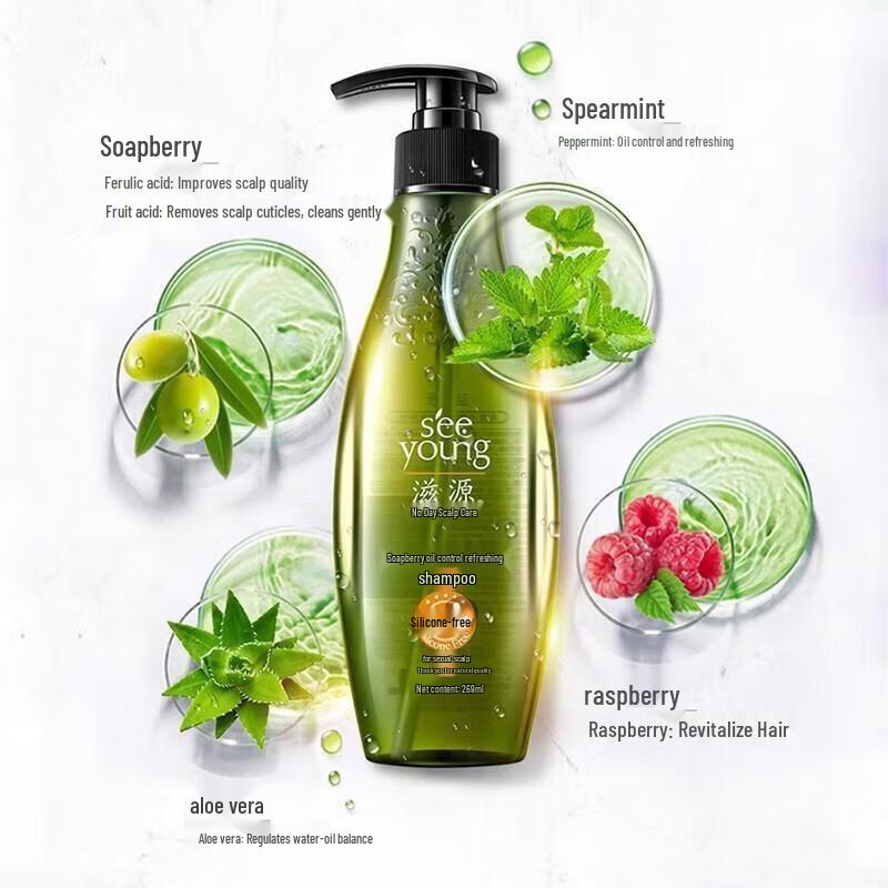 Seeyoung Soapberry Oil Control Shampoo & Conditioner Set