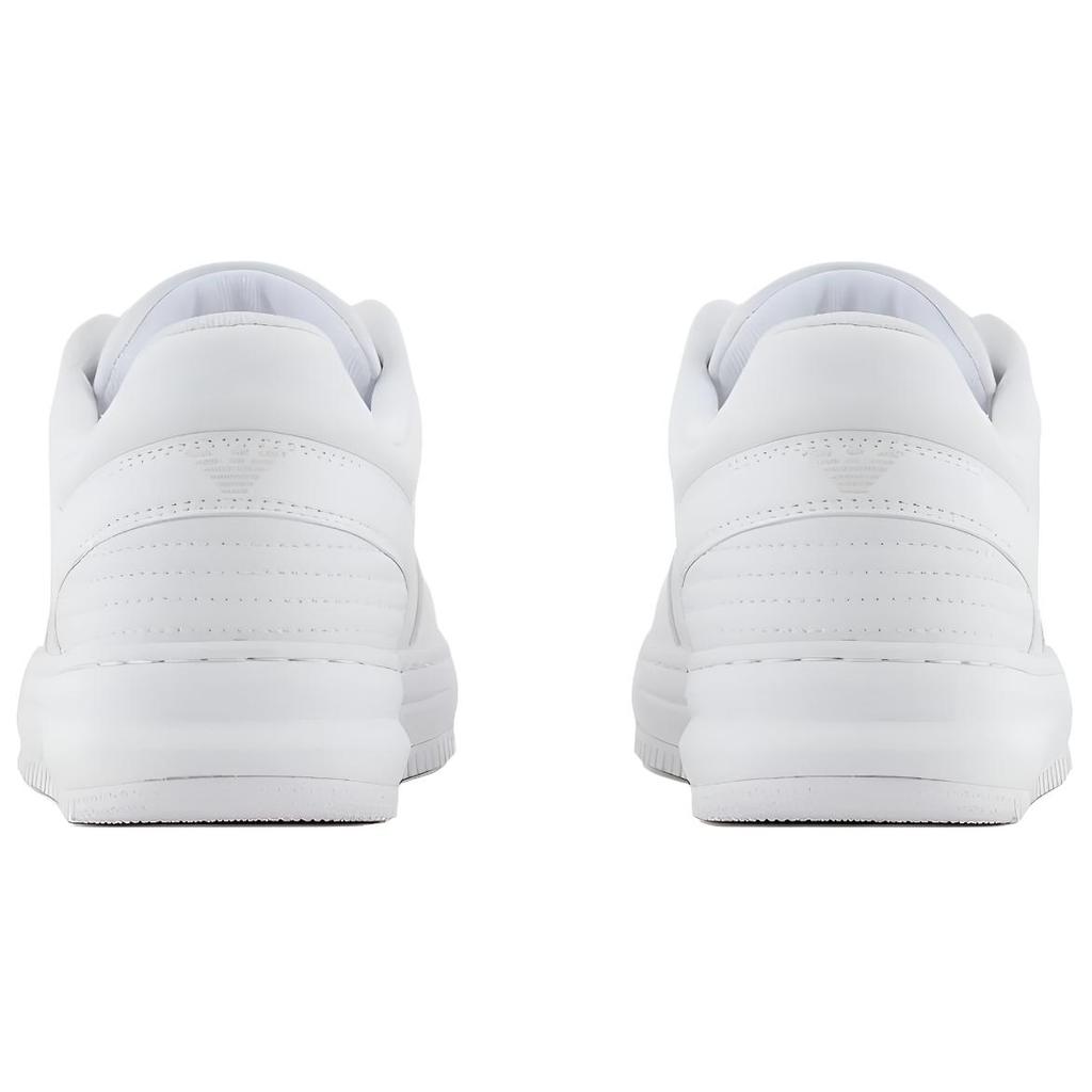 Emporio Armani EA7 Round Toe Lace-Up Low-Top Sneakers Unisex Sneakers White X8X189XK404U260