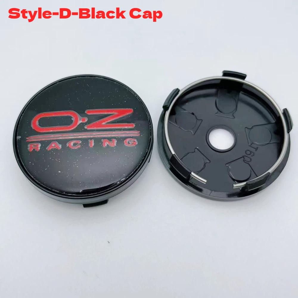 4pcs 60MM Car Wheel Center Caps With OZ O.Z Racing Logo Emblem Wheel Hubcaps Auto Rim Hub Cover Car Accessories