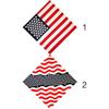 Bandana Square Scarf American Flag Striped Headband Wrap Handkerchief for Unisex
