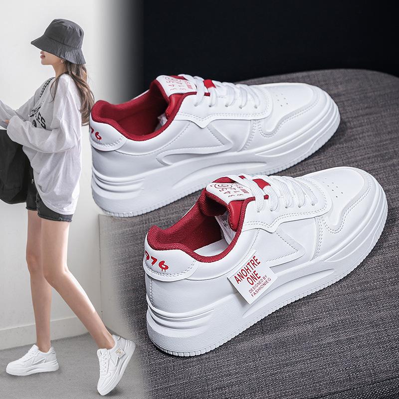 New Spring and Autumn Heightening Board Shoes Women's Versatile Sports Spring Platform Student Casual Little White Shoes Women's Shoes
