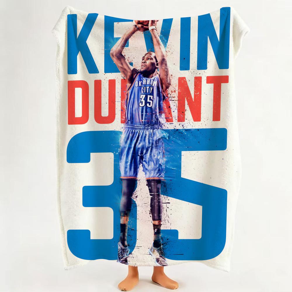 Athlete K Kevin D Durant Throw Flannel Throw Blanket Suitable for Sofa Living Room Bedroom