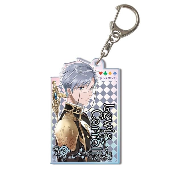 Alice In the Country of Spades Black Aurora Acrylic Keychain Lewis Carroll ~Wonderful World~ OKGA-S001-m12