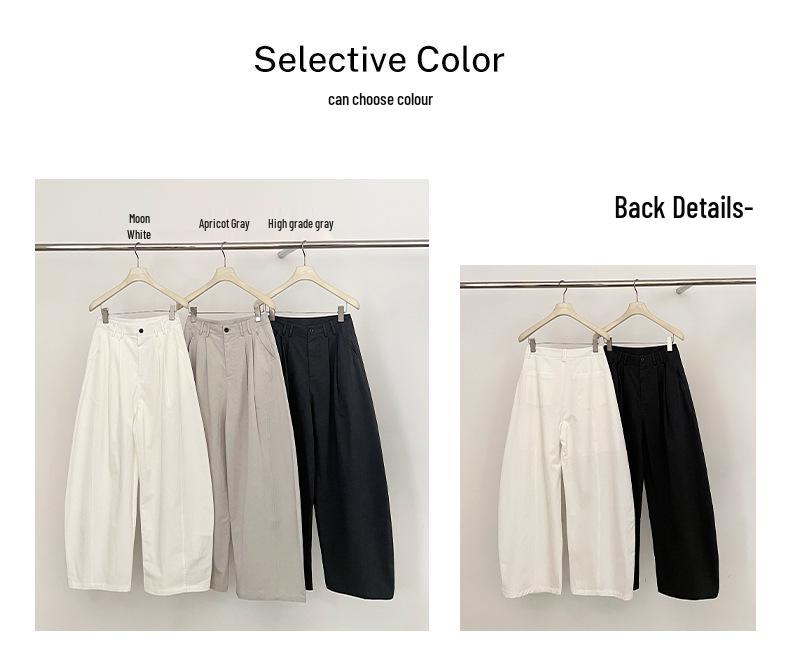 Women's High Waist Loose Casual Wide Leg Pants - Spring Collection