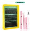 Hot Selling DD Curl Lift Mixed False Eyelashes, 10-16mm, Realistic Single Cluster, Dense Style