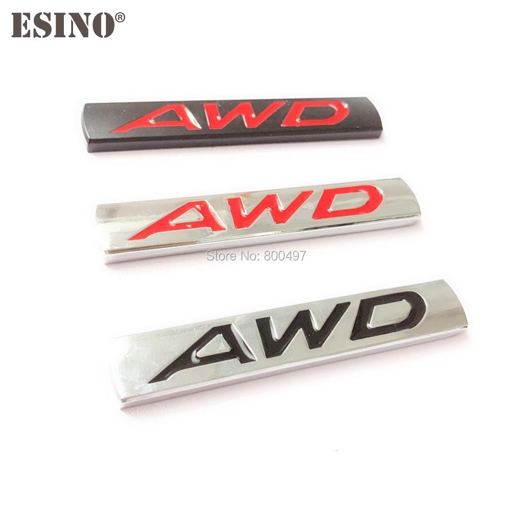 New Car Styling 3D AWD Metal Chrome Zinc Alloy Emblem Car Body Badge Sticker Auto Accessory for Mazda 3 CX-3 CX-5 RX-8 RX-5 Wcgvh11