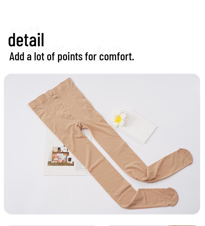 Damen Übergröße Satin Seidenstrümpfe - Rote Pfeffer Unterziehsocken mit Wassermelonen-Schritt, Laufmaschenfeste Strumpfhose