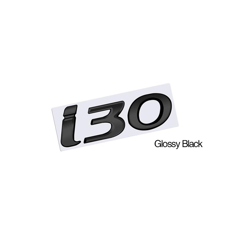 1 ks 3D kovový emblém s logem I30 Lesklý černý chrom stříbrný červený odznak nálepka na auto příslušenství