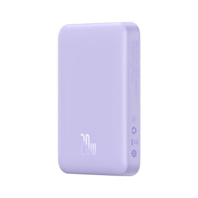Magnetic Inductive Power Bank 10000mAh 20W USBC Cable Purple