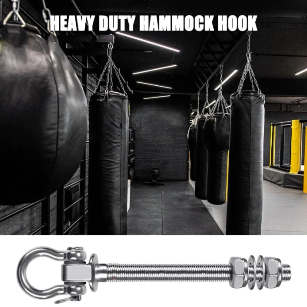 Heavy Duty Swing Hook Threaded Shaft Hanging Chair Accessories Yoga Hammock Sandbag Hook Porch