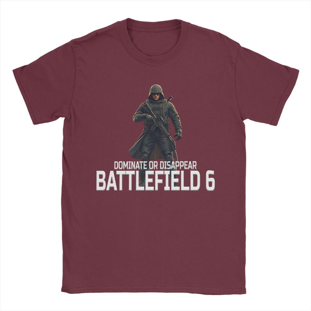 Maglietta unisex in cotone con stampa grafica "Battlefield 6 Funny Games BF6 Outfit", divertente e divertente.